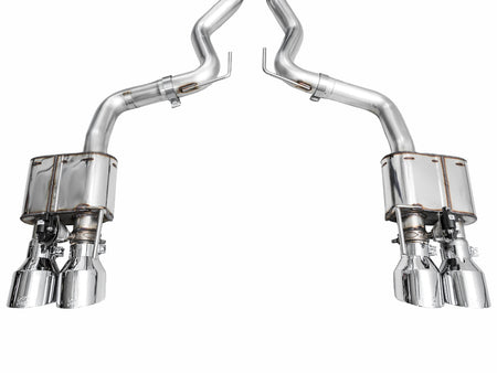 AWE Switchpath Catback Exhaust Quad Silver Tips (2024-2025 Dark Horse S650) 3025-42375