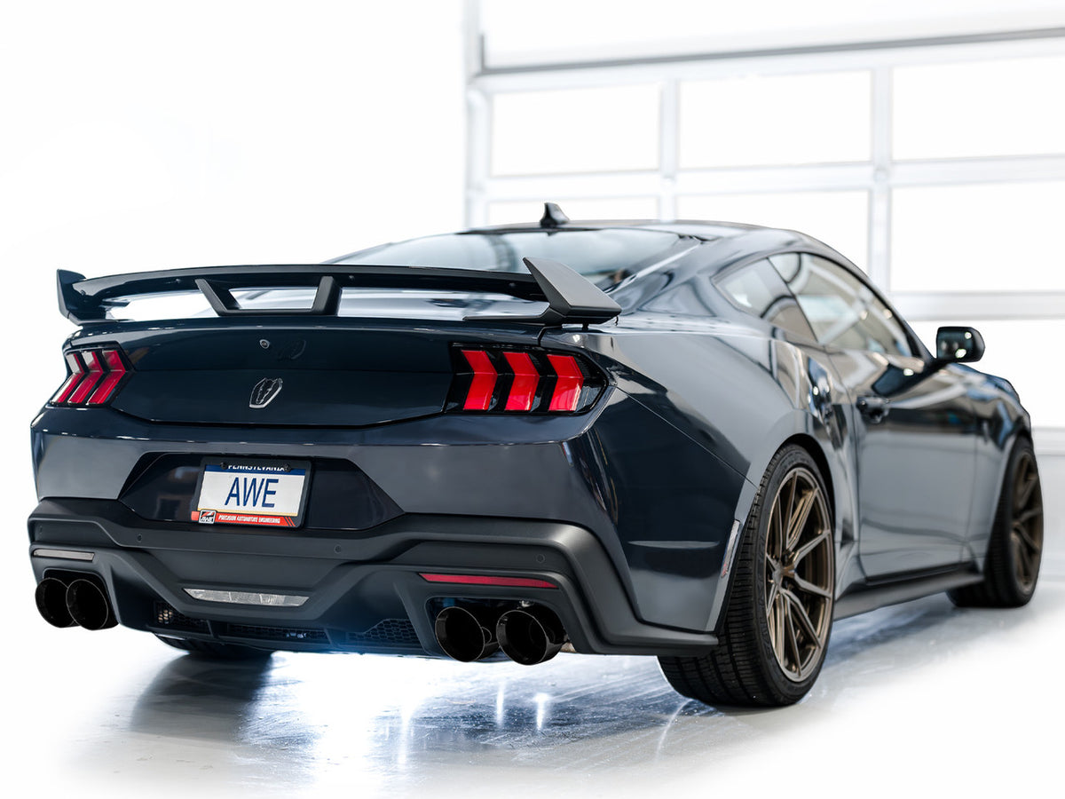 AWE Switchpath Catback Exhaust Quad Black Tips (2024-2025 Dark Horse S650) 3025-43375