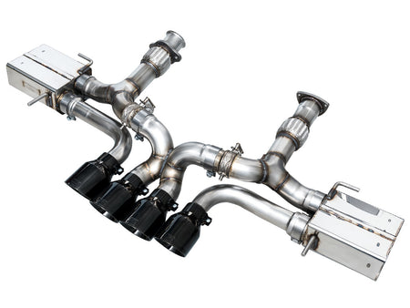AWE SwitchPath Exhaust w/ Diamond Black Tips (2023-2024 C8 Corvette Z06) 3025-43906