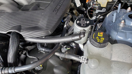 J&L Oil Separator 3.0 PCV Side Satin (2024 Mustang 5.0) 3091-C