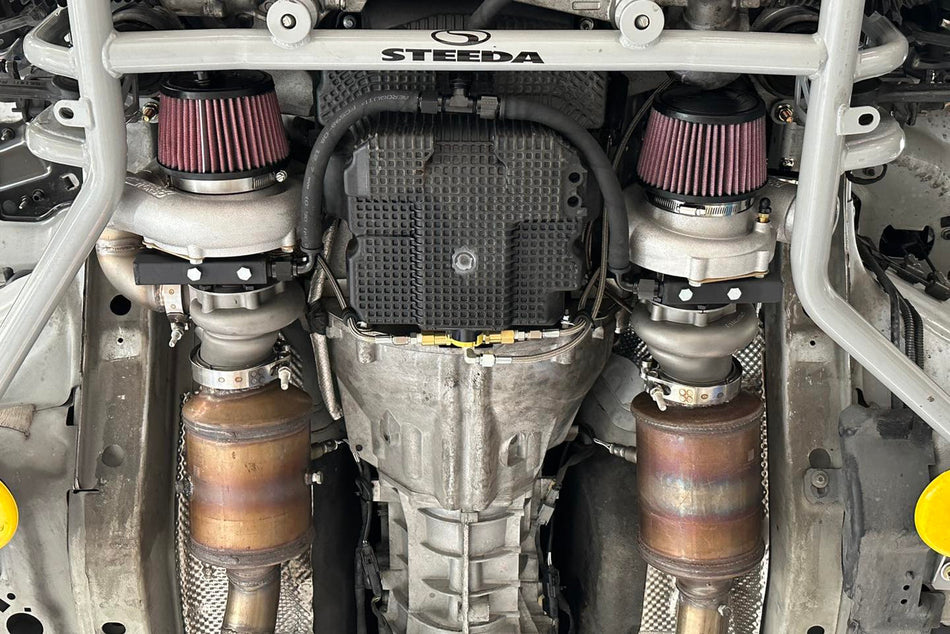Hellion Sleeper Complete Emissions Tested Twin Turbo System (2018-2023 Mustang GT) HT-1035E