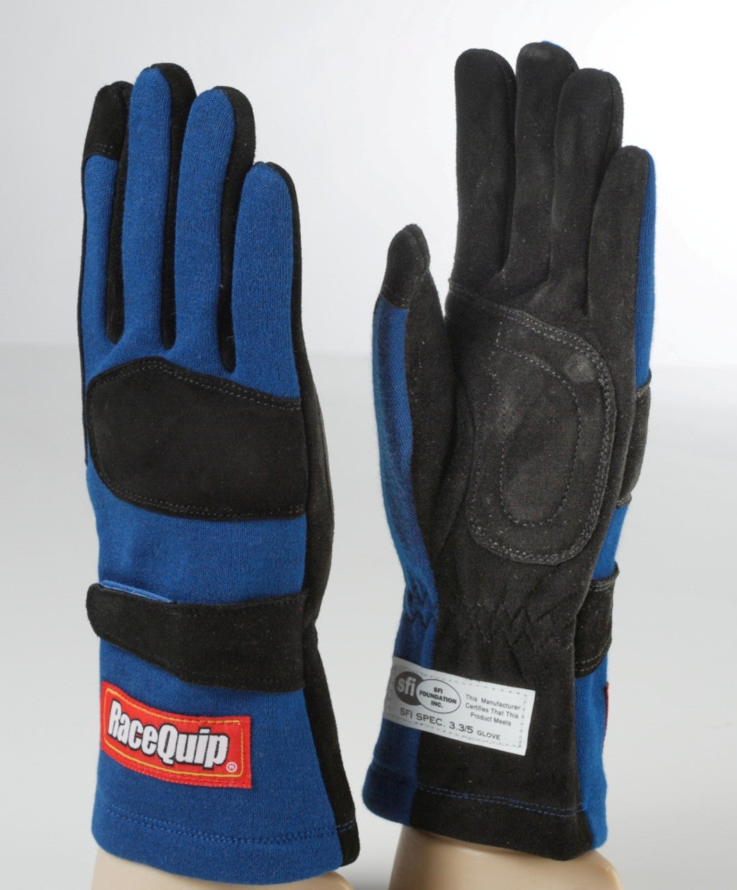 RaceQuip Blue 2-Layer SFI-5 Glove - Large - 355025