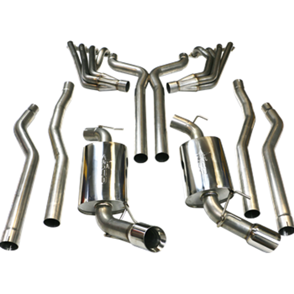 Texas Speed 1-7/8" Long Tube Headers w/ Off Road X-Pipe & O2 Extensions (2010 - 2015 Camaro SS) TSP-G5304C-178-OR