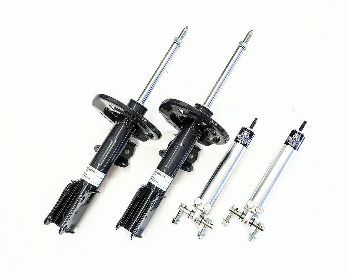 KellTrac Adjustable Front Drag Strut & Rear Shock Kit (2015 - 2026 S550 & S650 Mustang) KTI-FDS15RS