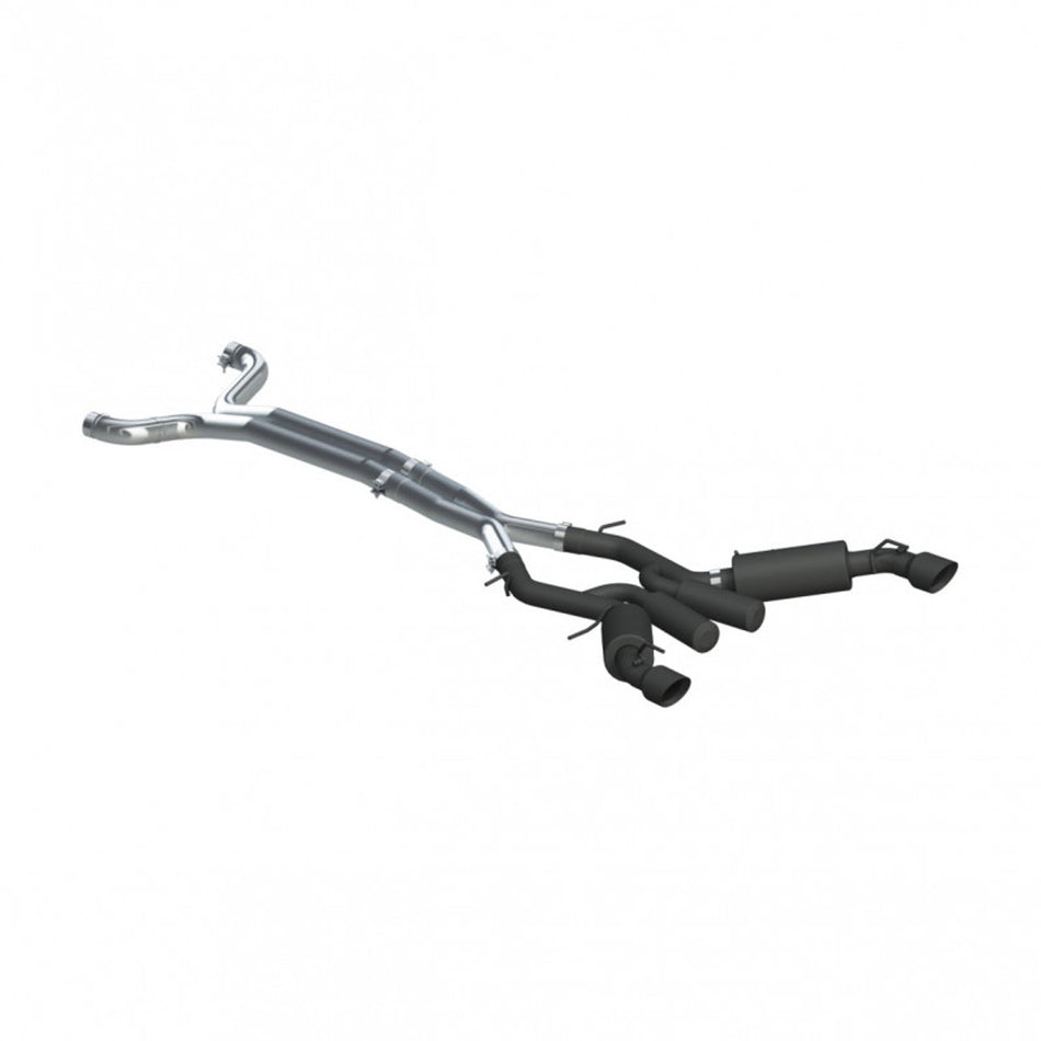 MBRP 3" Dual Cat Back, Black Coated (2016+ Camaro SS Coupe Only) S7035BLK