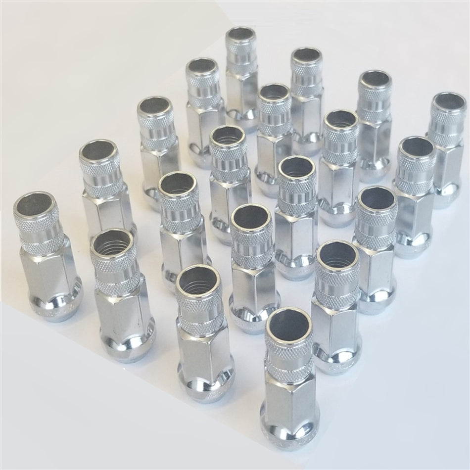 Shelby American Carbon Pack Open Ended Lug Nut Set Aftermarket Wheels Polished - Set of 20 (2015 - 2025 GT350R / 2015 - 2025 GT500) 45048-SET