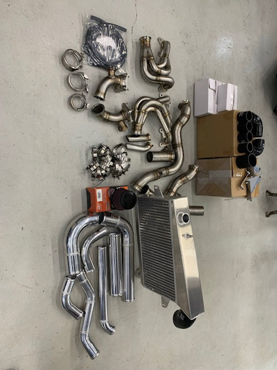 AldoWelds Top Mount Twin Turbo Base Kit (2015-2023 F150)