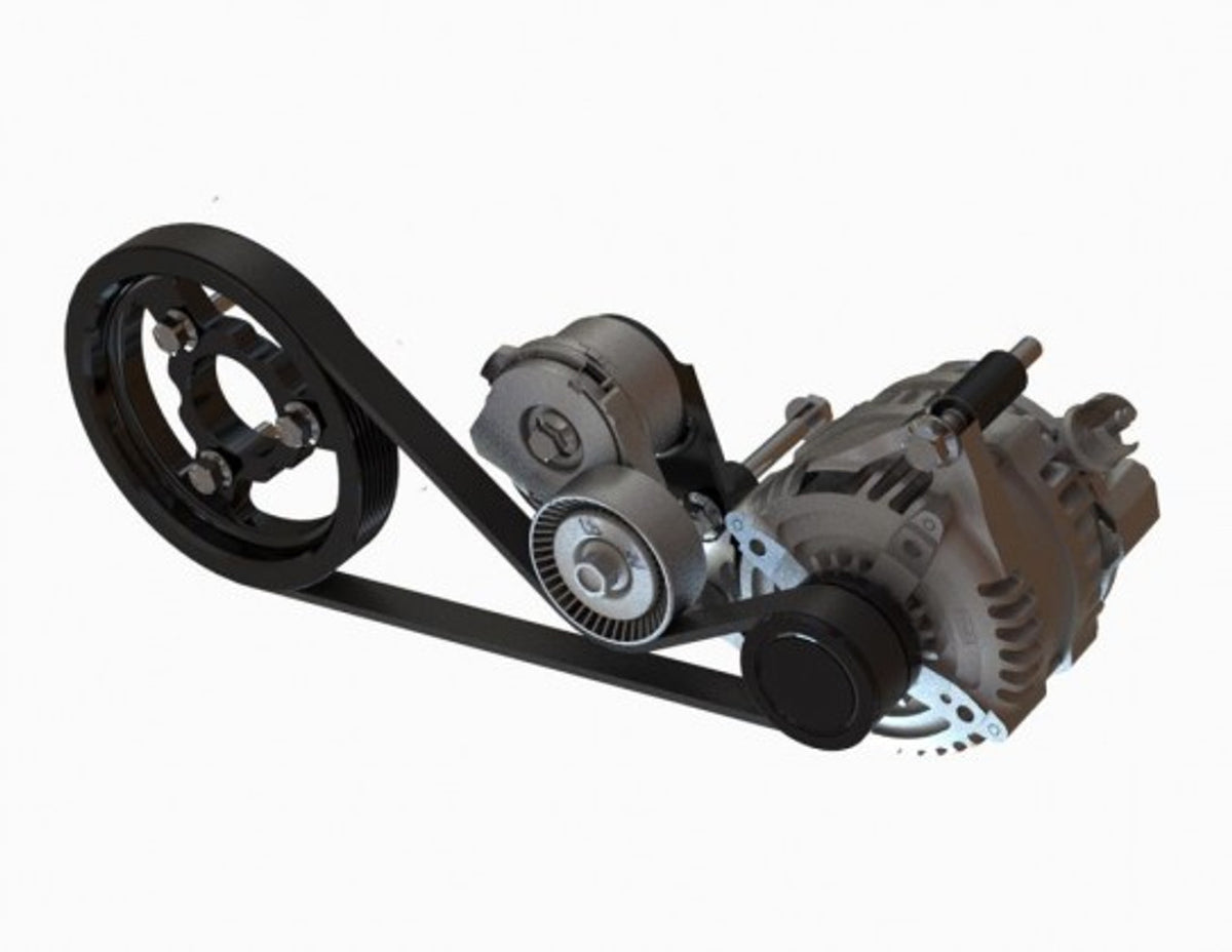 Whipple Alternator Relocation Kit (2011 - 2026 Mustang 5.0 / 5.2L)