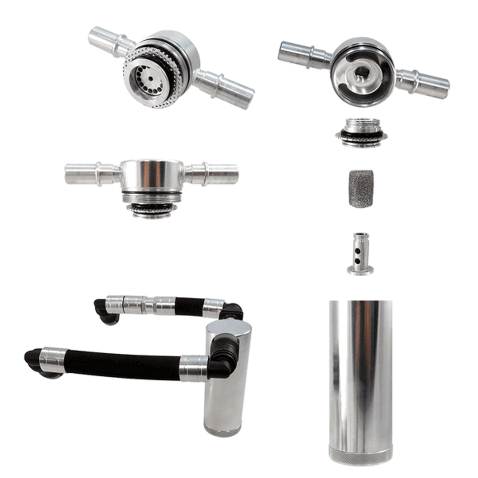 UPR Products Plug N Play Short SC Oil Catch Can Satin (2011 - 2017 Mustang V6) 5028-110