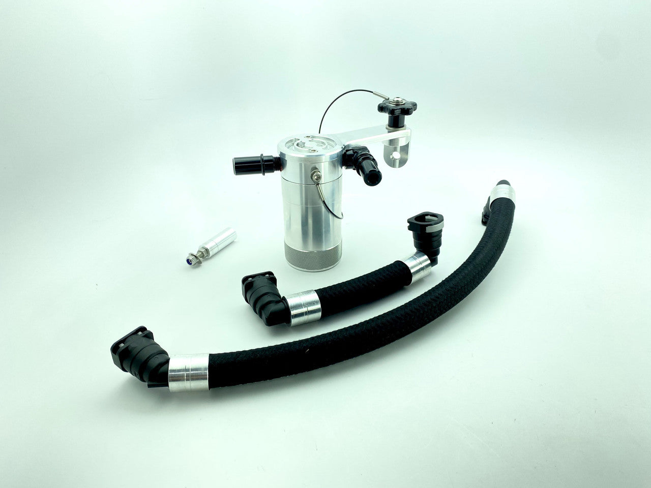 UPR Products SC Oil Catch Can Separator Plug N Play Satin (2024 - 2025 Mustang GT) 5028-292