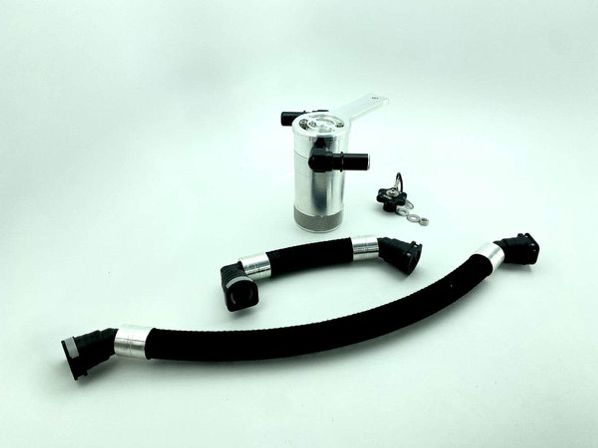 UPR Products SC Oil Catch Can Separator Plug N Play Satin (2024 - 2025 Mustang GT) 5028-292