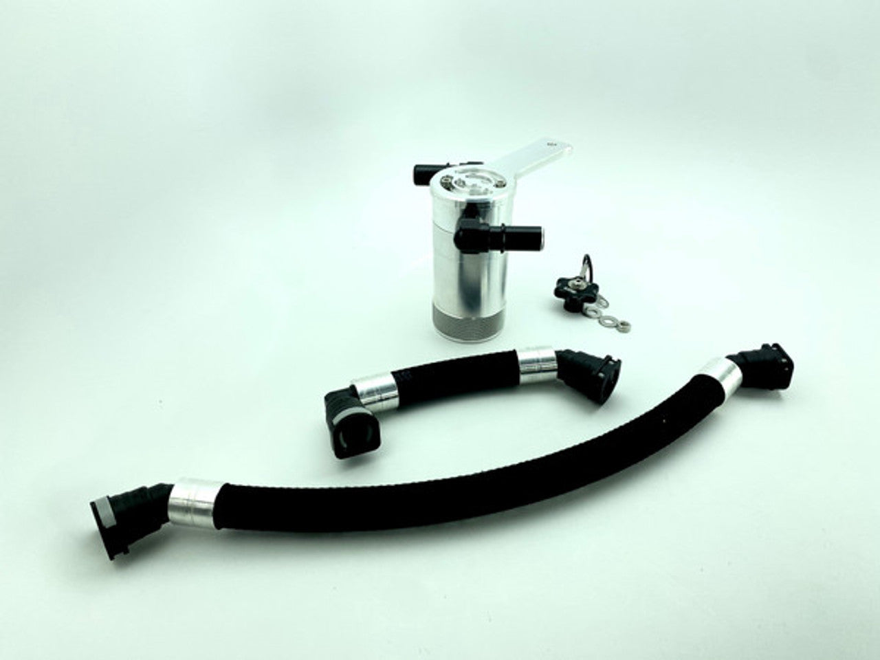 UPR Products SC Oil Catch Can Separator Plug N Play Satin (2024 - 2025 Mustang GT) 5028-292