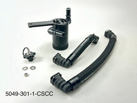 UPR Plug N Play Oil Clean Side Catch Can Black (2024 - 2025 Mustang GT w/ Roush Supercharger) 5049-301-1-CSCC