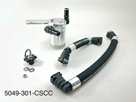 UPR Plug N Play Oil Clean Side Catch Can Satin (2024 - 2025 Mustang GT w/ Roush Supercharger) 5049-301-1-CSCC