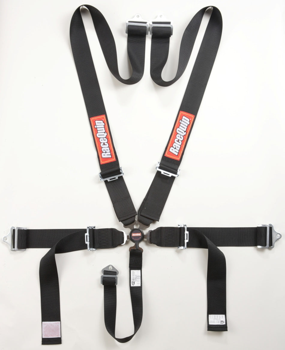 RaceQuip Black SFI CAMLOCK 5pt PD Lap Seat Belt - 741001