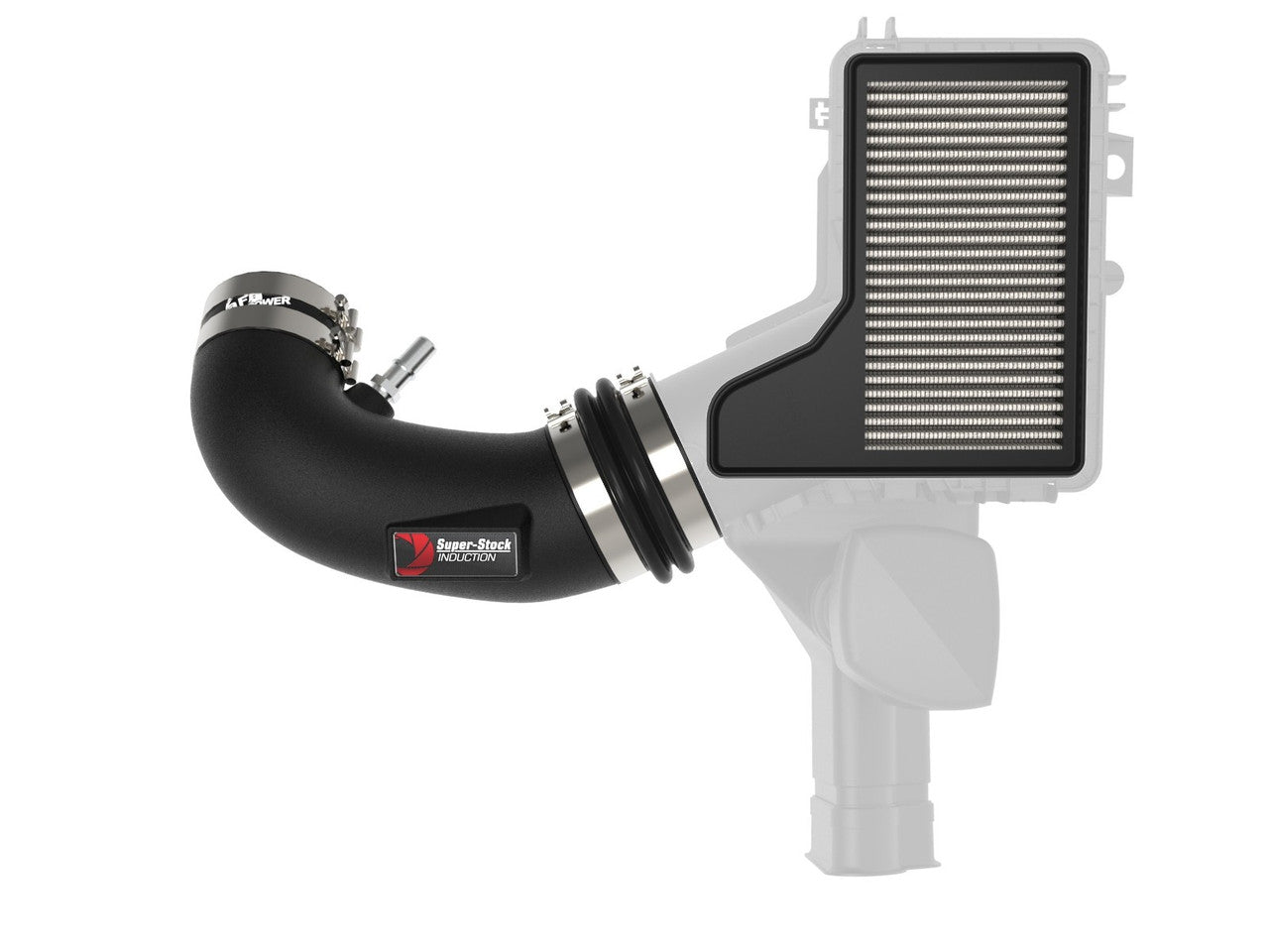 aFe Super Stock Induction System w/Pro Dry S Filter (2018-2023 Mustang GT) 55-10005D