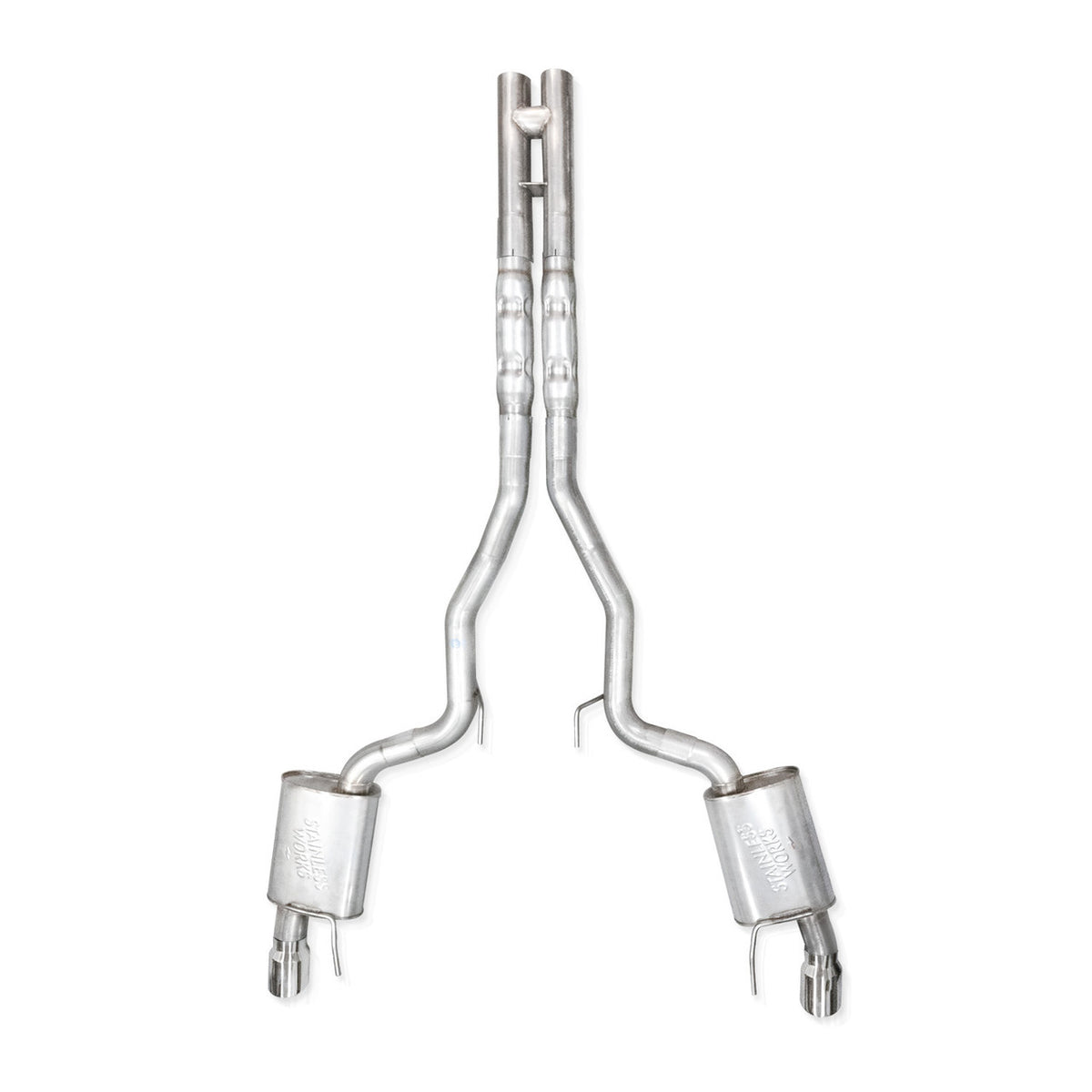 Stainless Works Legend Catback Exhaust & H-Pipe Dual Tips Factory Connect (2024 - 2026 Mustang GT) M24CBHFCL