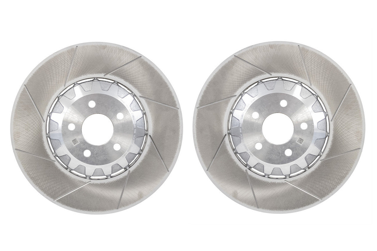 Steeda Two-Piece Slotted Front Rotor Set (2024 - 2026 Mustang GT / Dark Horse) 555-6049