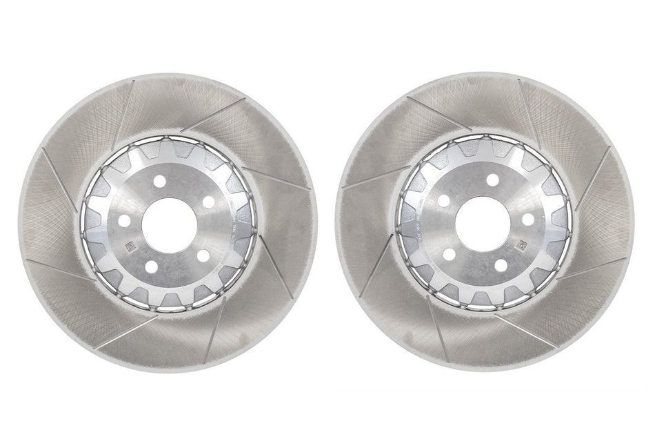 Steeda Two-Piece Slotted Front Rotor Set (2024 - 2026 Mustang GT / Dark Horse) 555-6049