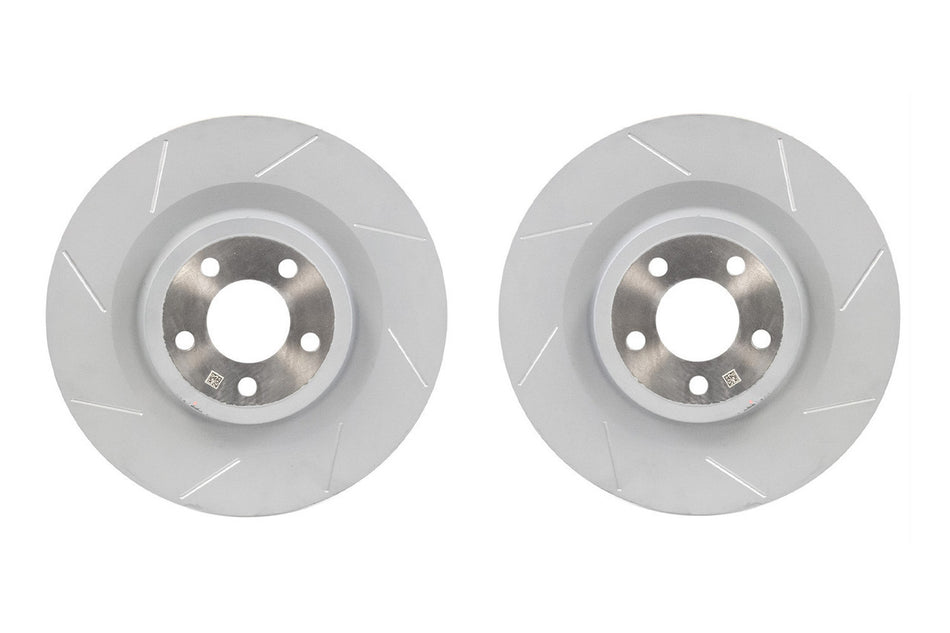 Steeda Slotted Rear Rotor Set (2024 - 2026 Mustang GT / Dark Horse) 555-6050