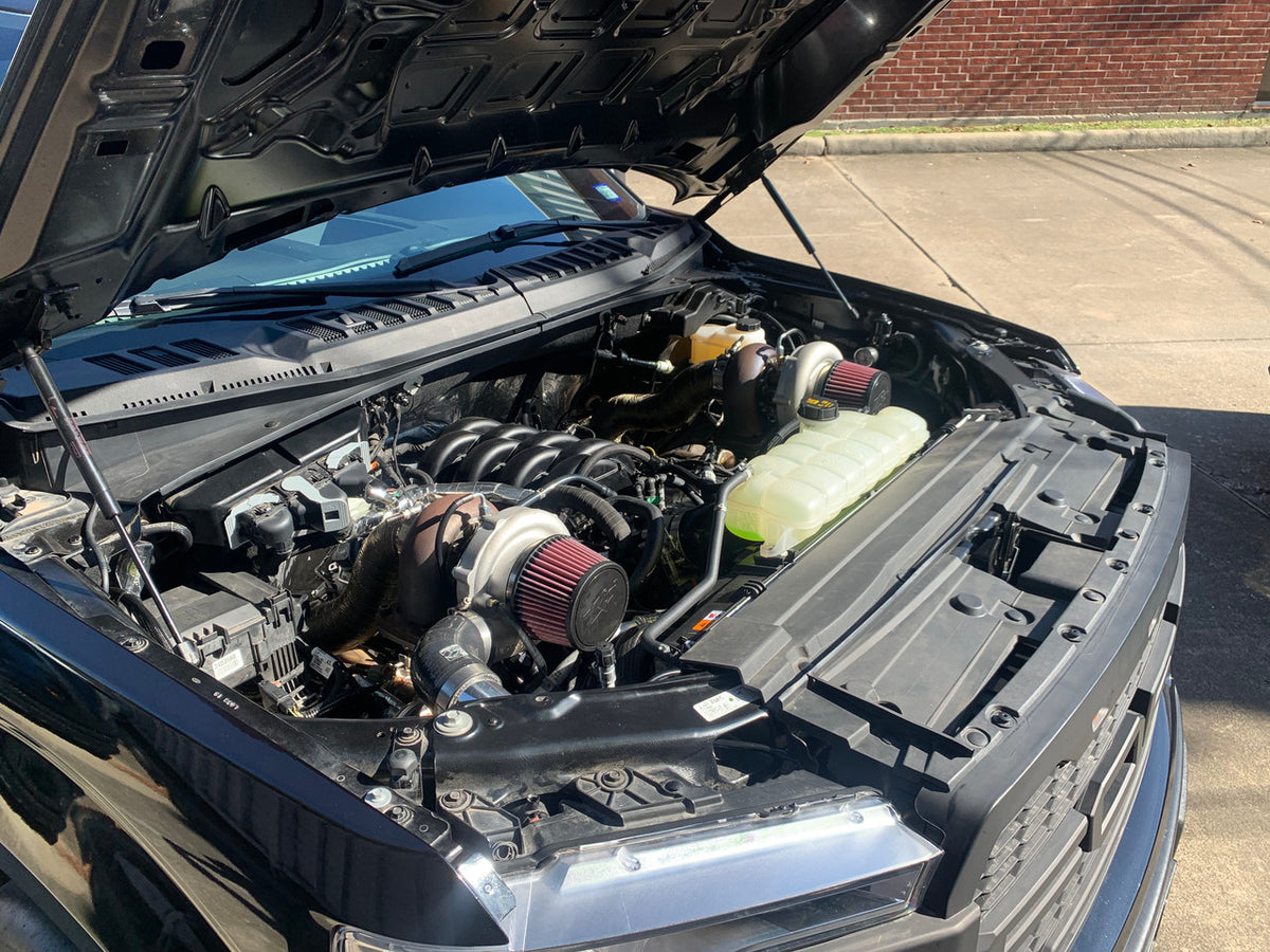 AldoWelds Top Mount Twin Turbo Premium Complete Kit (2015-2023 F150)