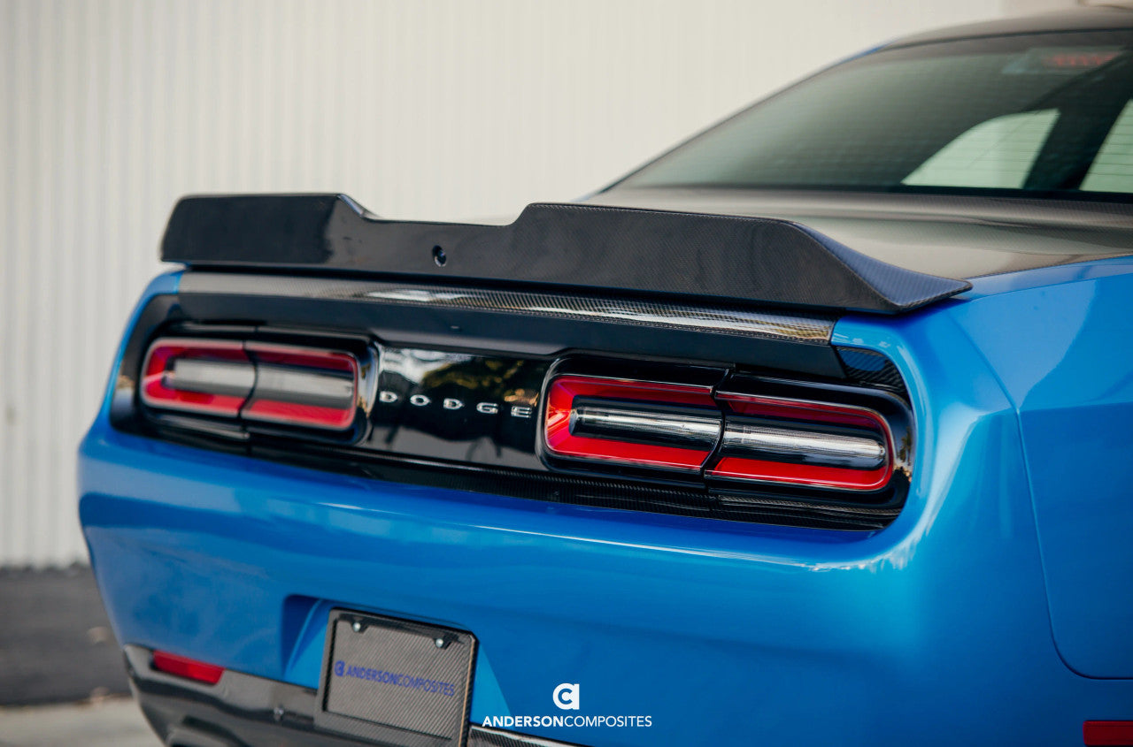 Anderson Composites Type-SA Carbon Fiber Rear Spoiler (2015-2023 Challenger) AC-RS18DGCHHC-SA
