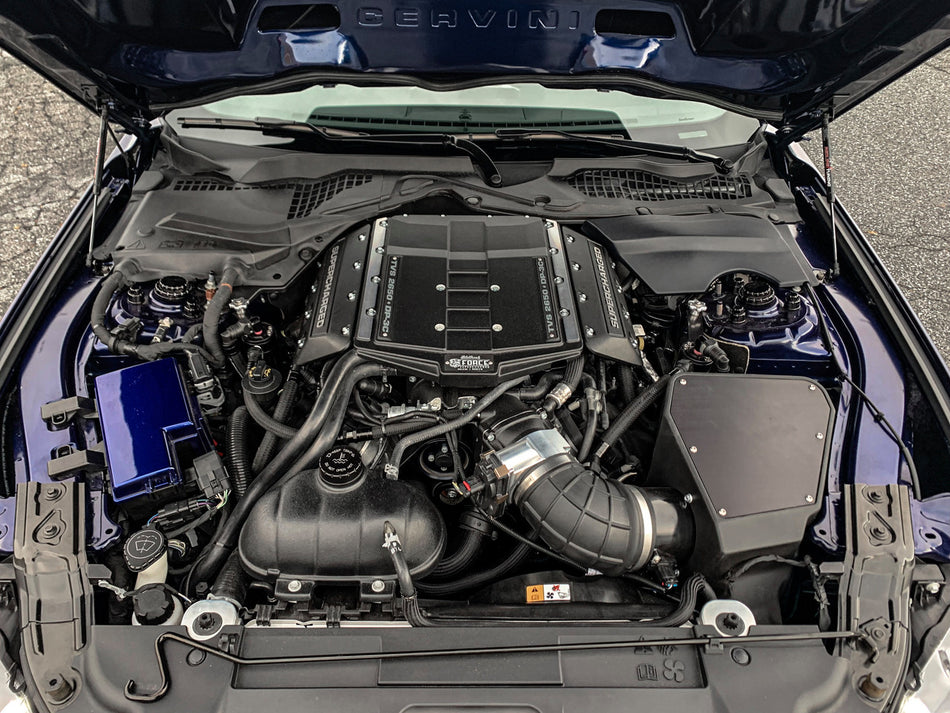 UPR Products Dual Oil Catch Can Black (2018-2023 Mustang GT Edelbrock Supercharger) 5030-248-1