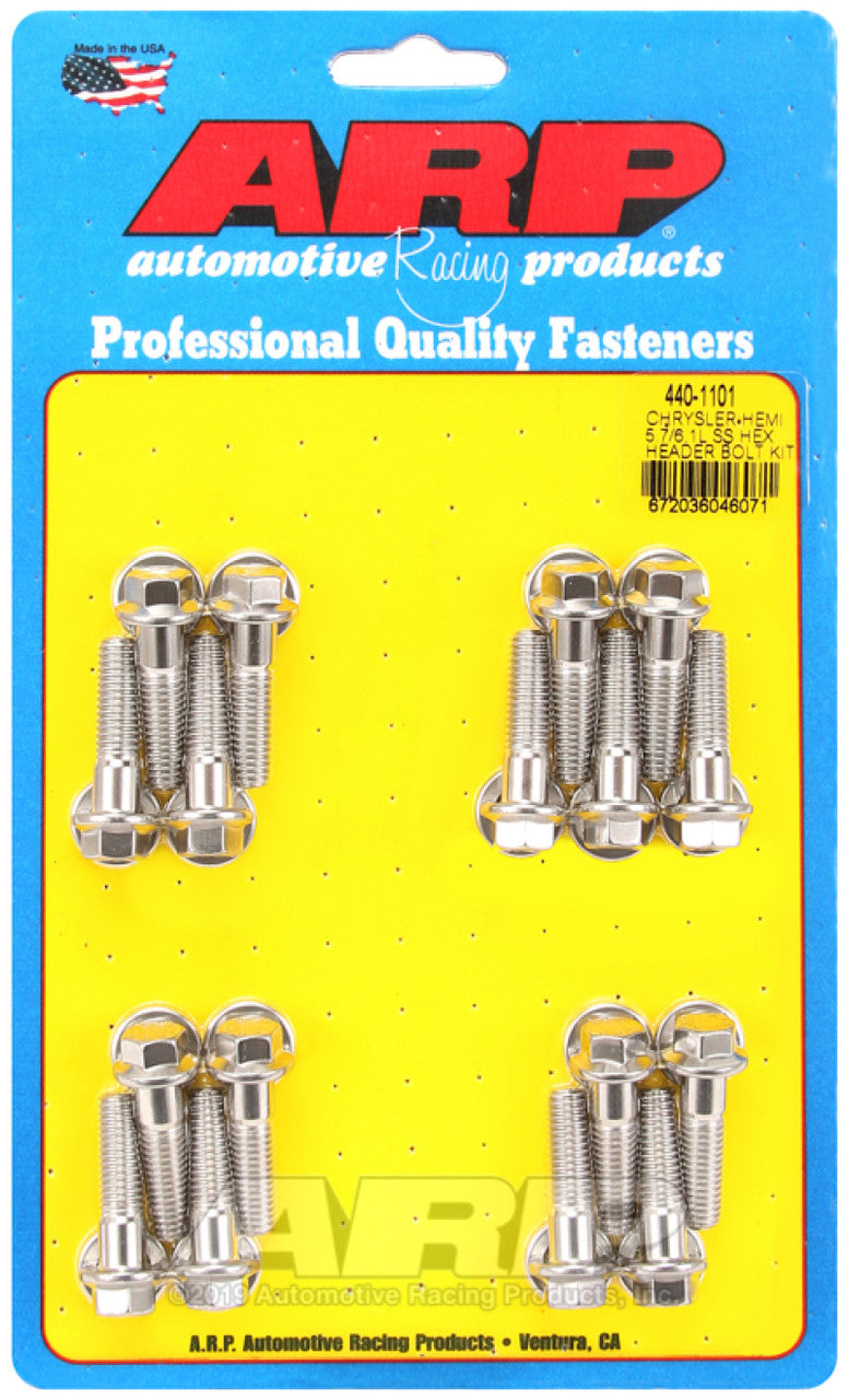 ARP Chrysler hemi 5.7/6.1L SS Hex Header Bolt Kit - 440-1101