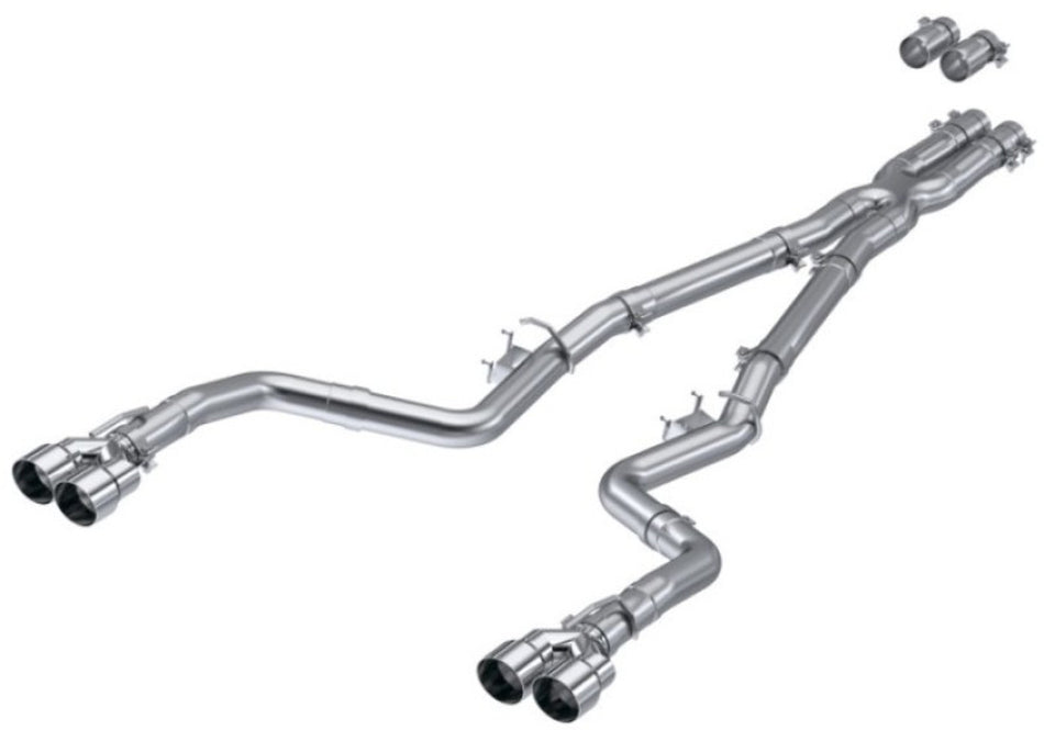 MBRP 15-Up Challenger 5.7L / 17-Up 6.2L/6.4L 3in Race Series Cat-Back w/ Quad Tips AS Exhaust - S7114AL