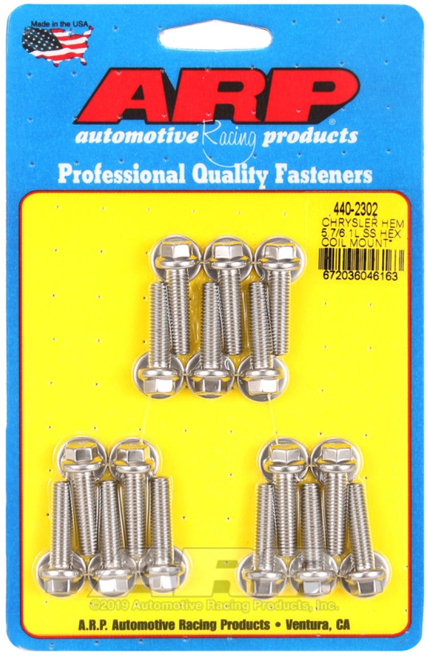 ARP Chrysler Hemi 5.7/6.1L SS Hex Coil Mount Bolt Kit - 440-2302