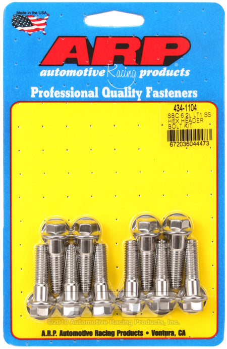 ARP SBC LT1 6.2L SS Hex Header Bolt Kit - 434-1104
