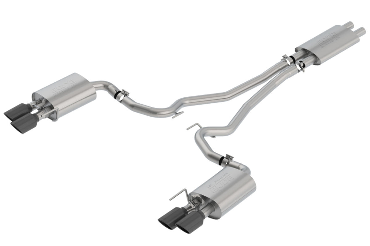 Borla 2018-2023 Ford Mustang GT 5.0L AT/MT ECE Cat-Back Exhaust w/ Active Valve (Fits Convertible) - 1014045BC