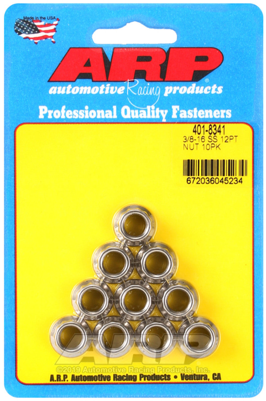 ARP 3/8-16 12PT SS - 10 PK - 401-8341