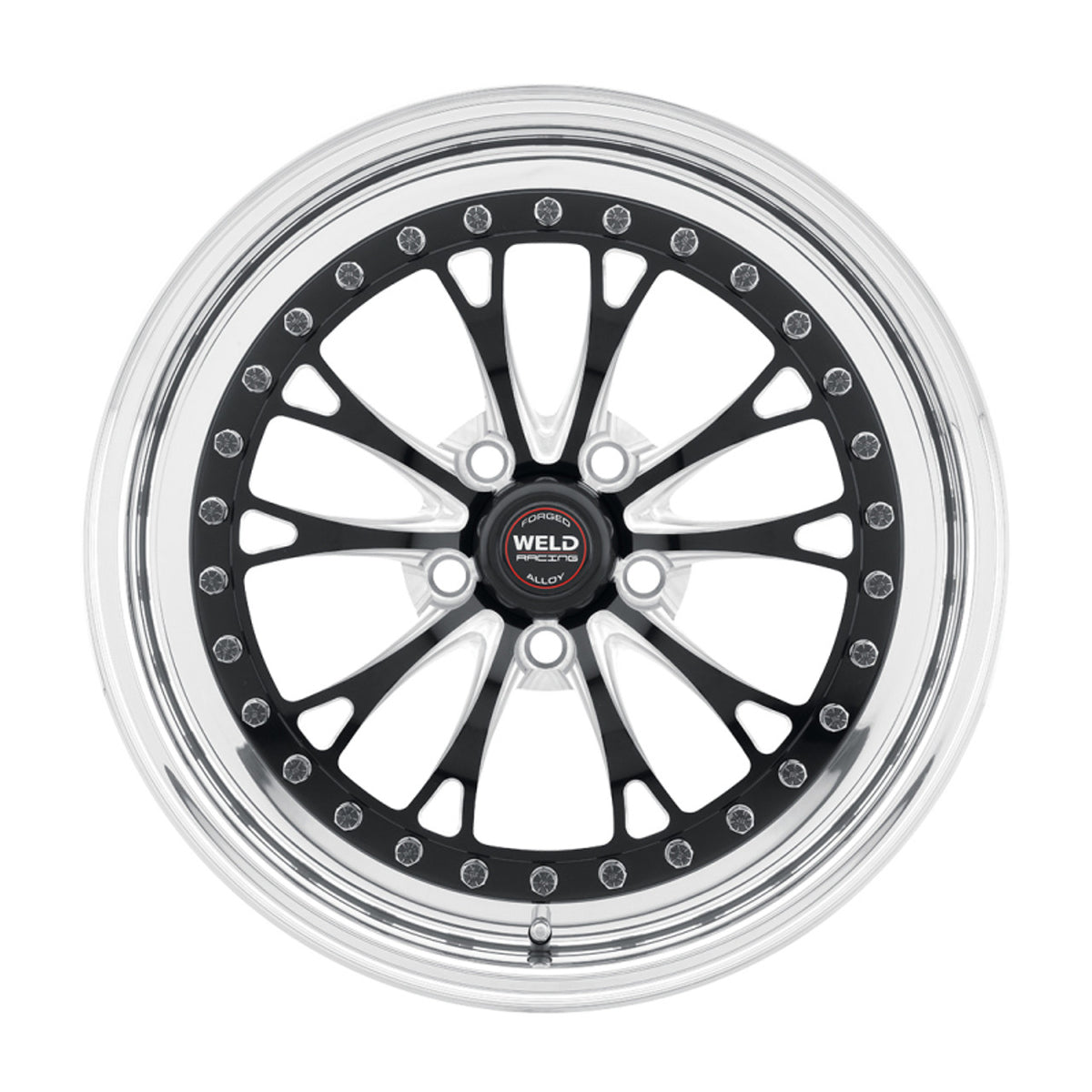 Weld Vitesse 17x10 / 5x120mm BP / 7.2" BS Black Center Wheel High Pad - Polished Non-Beadlock (2010-2023 Camaro) 94HB7100N72A