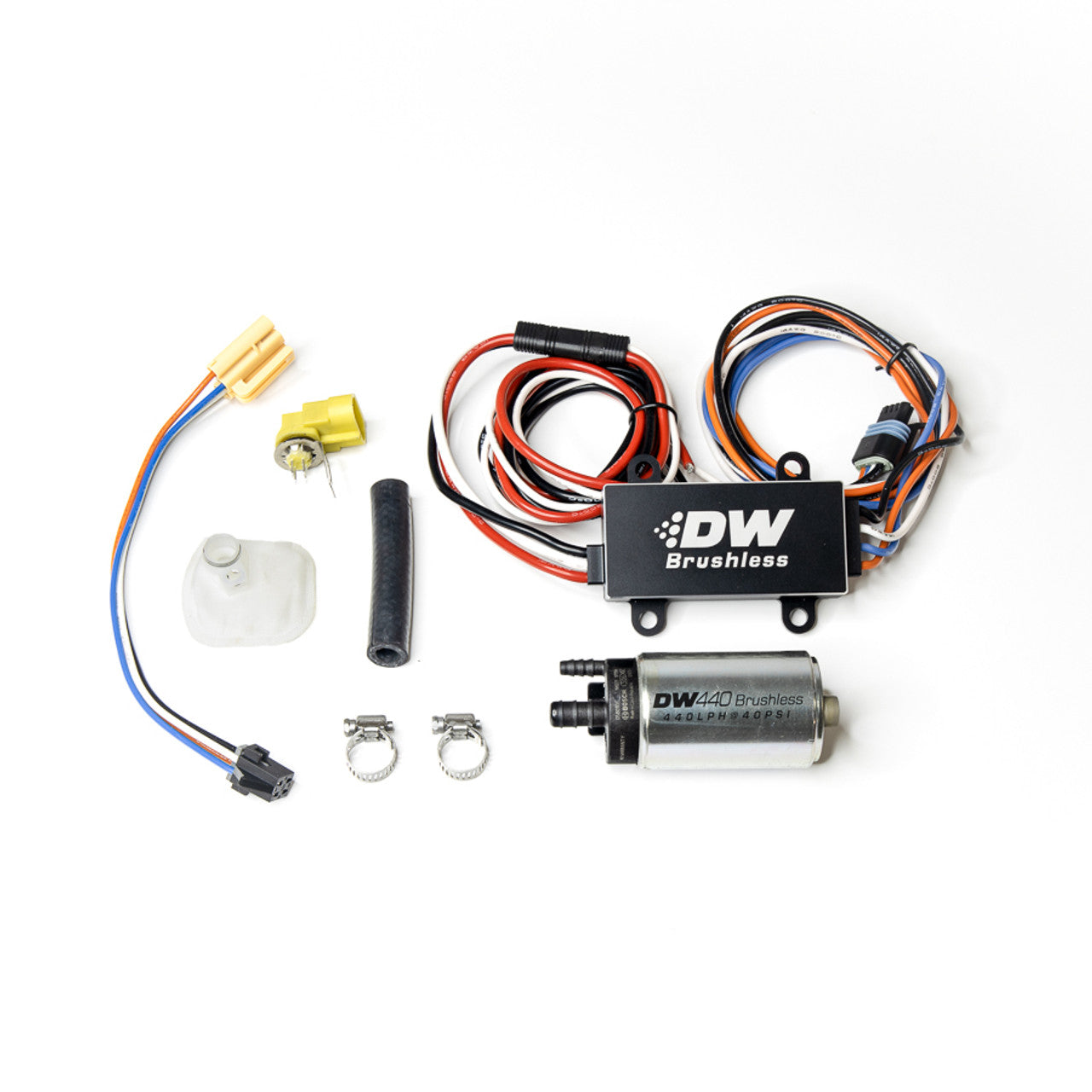 DeatschWerks DW440 Brushless Pump w/Single & Dual Speed Controller (05-10 Mustang GT) 9-441-C102-0905