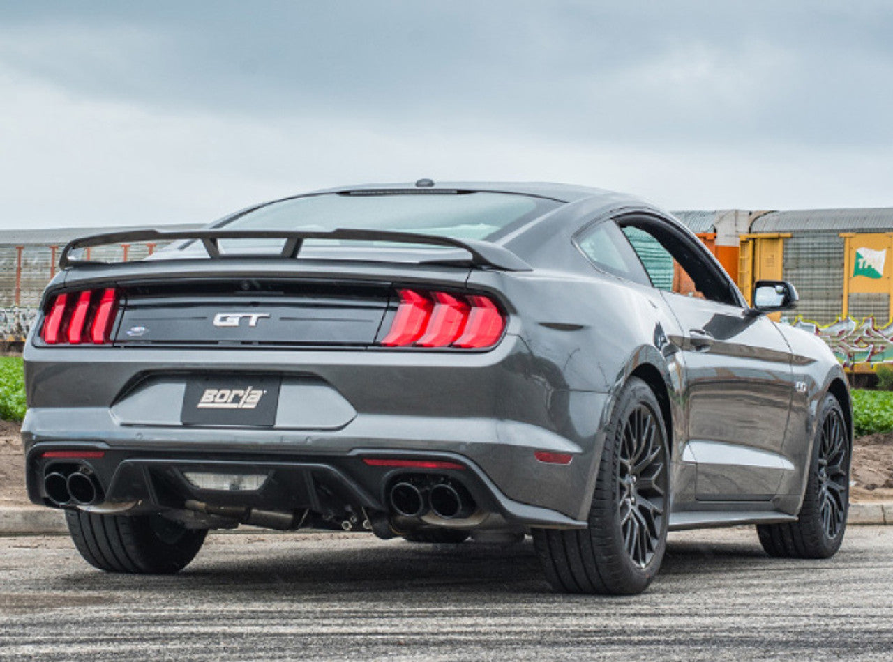 Borla 2018-2023 Ford Mustang GT 5.0L AT/MT ECE Approved Cat-Back Exhaust w/ Active Valve - 1014046BC