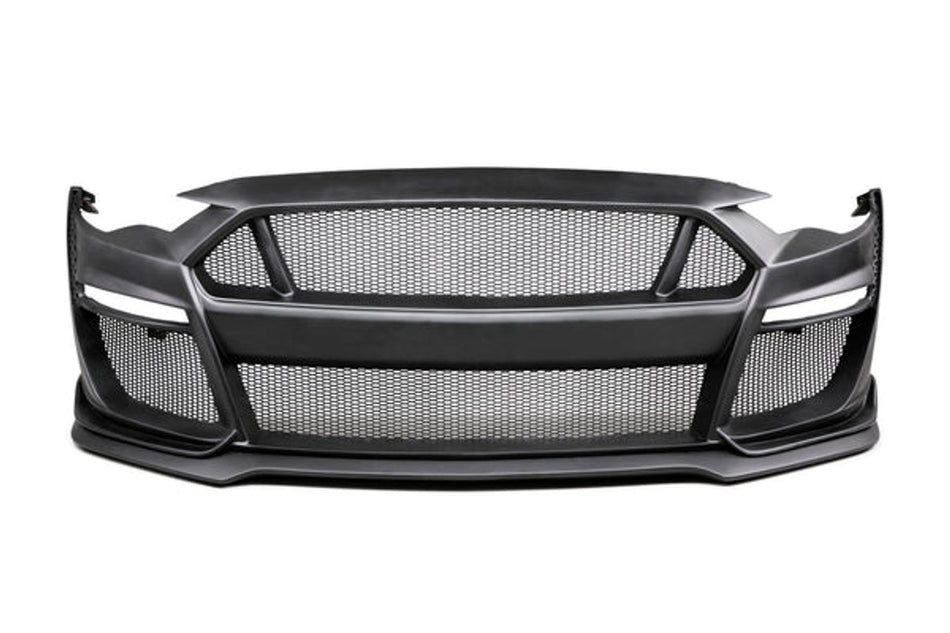 Anderson Composites Front Bumper Type-ST w/Fiberglass Grille/Front Lip (2018-2023 Mustang) AC-FB18FDMU-ST-GF