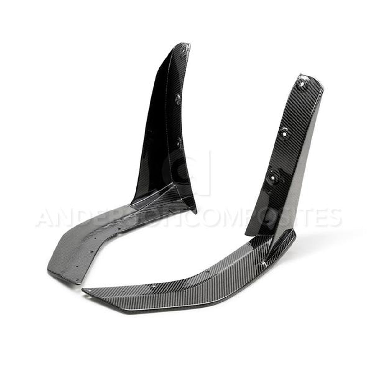 Anderson Composites Carbon Fiber Front Splitter Wickers (2020-2022 Shelby GT500) AC-FBC20FDMU500
