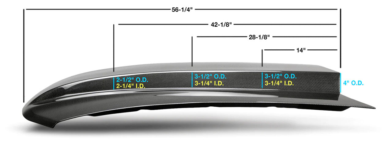 Anderson Composites Hood Type-CJ Carbon Fiber (2010-2012 Mustang) AC-HD10FDMU-CJ