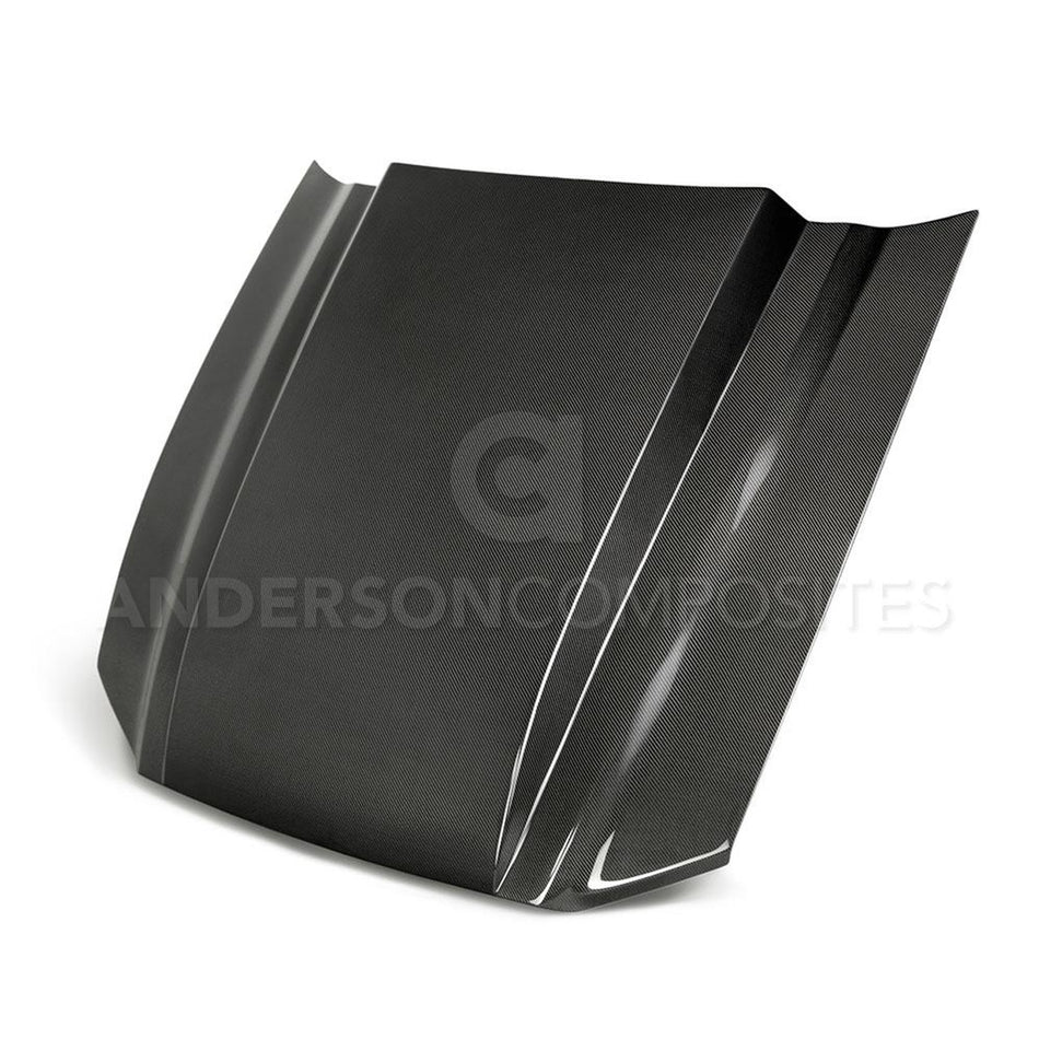Anderson Composites Carbon Fiber Cowl Hood (2013-2014 Mustang) AC-HD13FDMU-CJ