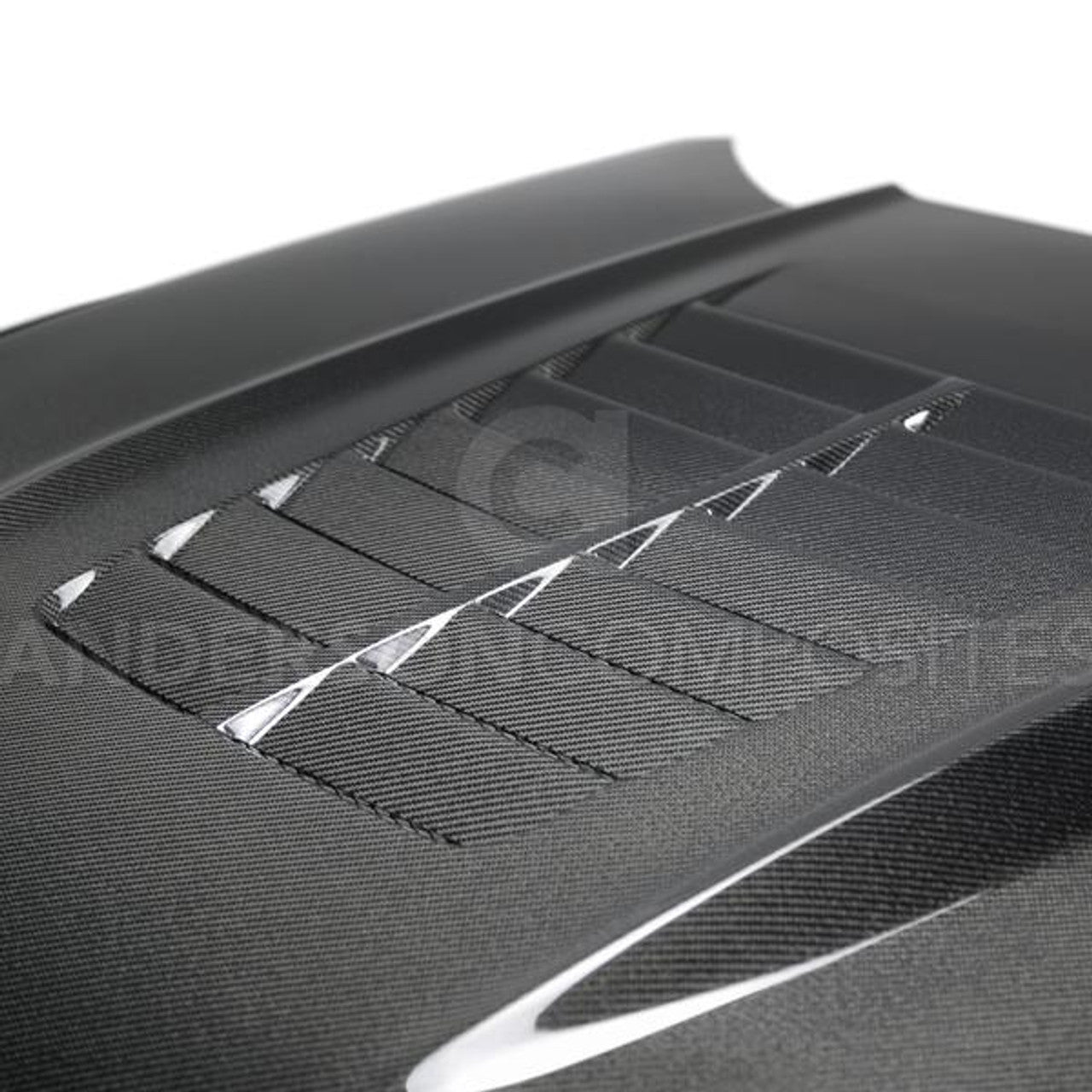 Anderson Composites Carbon Fiber Double Sided Hood Type GT5 (15-17 Mustang) AC-HD15FDMU-GT5-DS