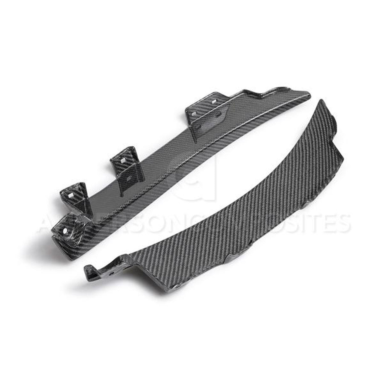 Anderson Composites Carbon Fiber Rear Splash Guards Pair (2020-2022 Shelby GT500) AC-RMG20FDMU500