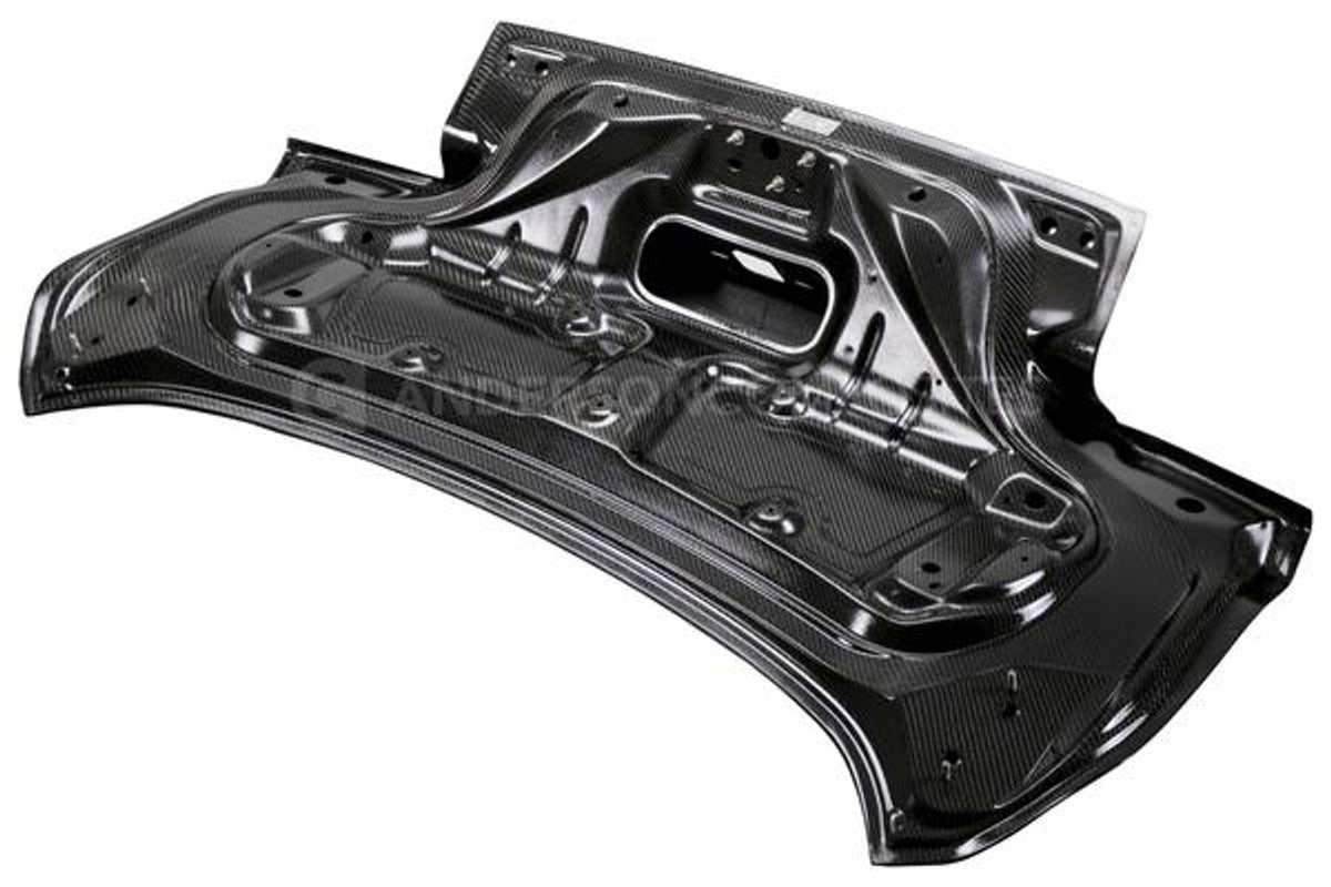 Anderson Composites Carbon Fiber Double Sided Decklid w/Integrated Spoiler (2015-2023 Mustang) AC-TL15FDMU-SA-DS