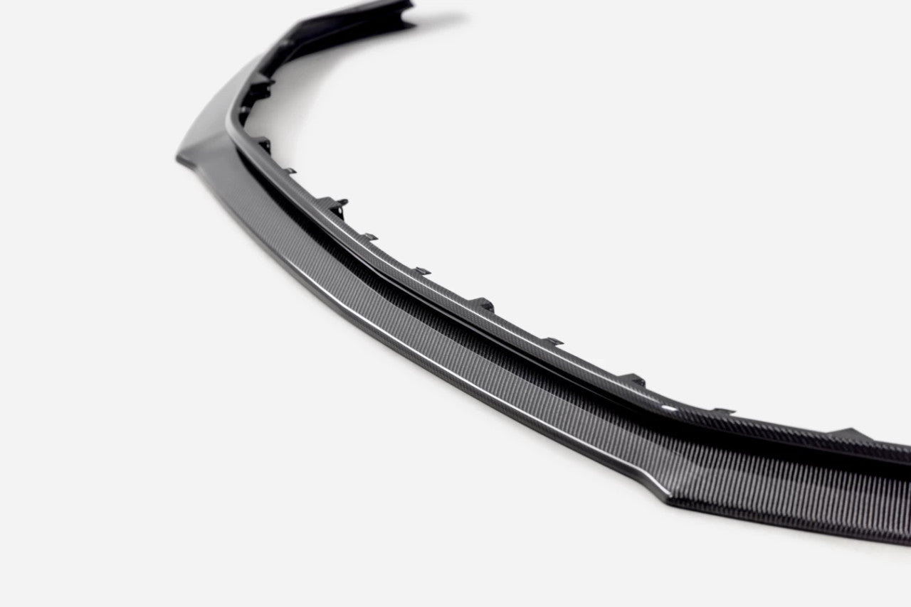 Steeda FFP Carbon Fiber Front Chin Spoiler (2024 - 2025 Dark Horse w/ Handling Package) 710 FFP-FLIP-858-BKCF