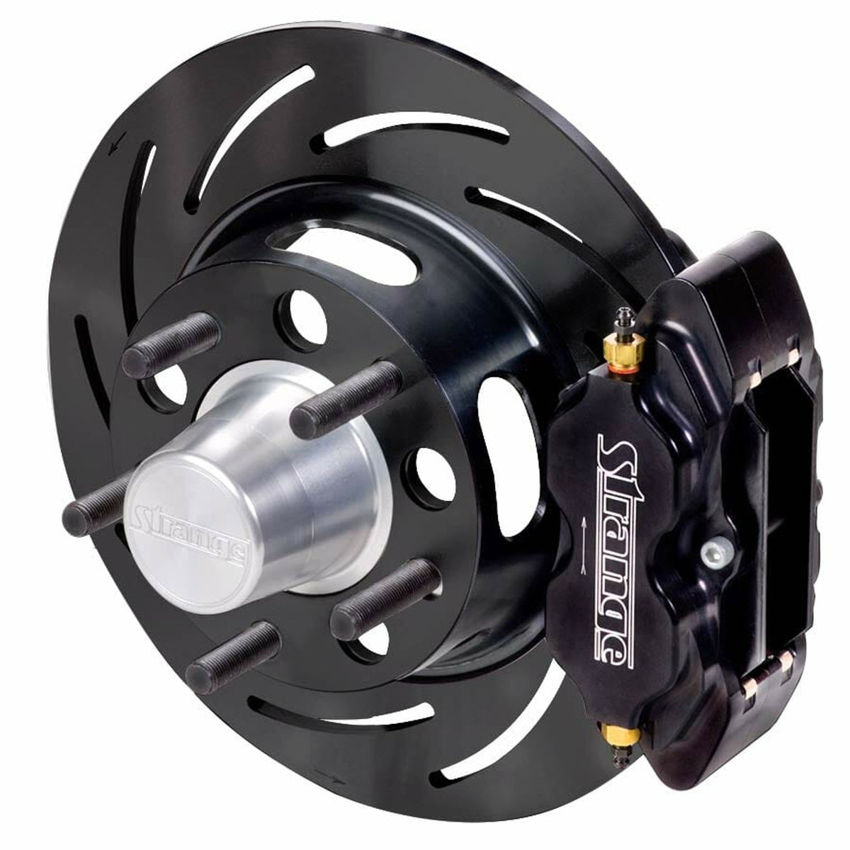 Strange Engineering Pro Series Drag Race Front Brake Kit 4 3/4" BC - 1-Piece Rotors (1993 - 2002 Camaro / Firebird) - B4180WC