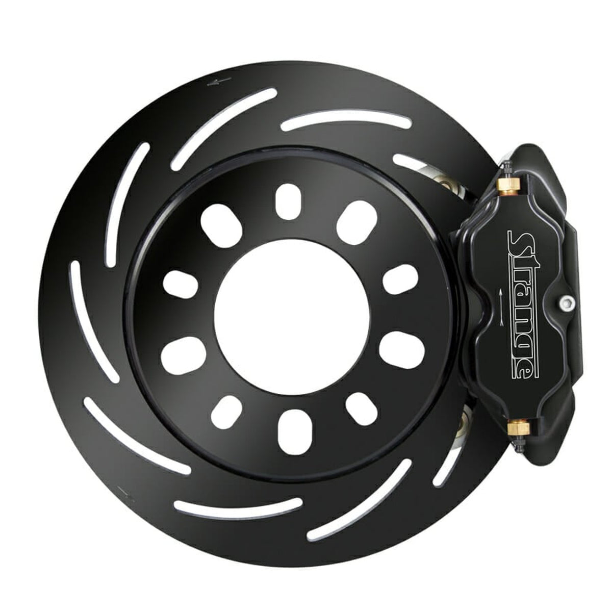 Strange Engineering Pro Series Drag Race Front Brake Kit - Reuses OEM Hubs - 1-Piece Rotors (1993 - 1997 Camaro / Firebird) - B4177WC