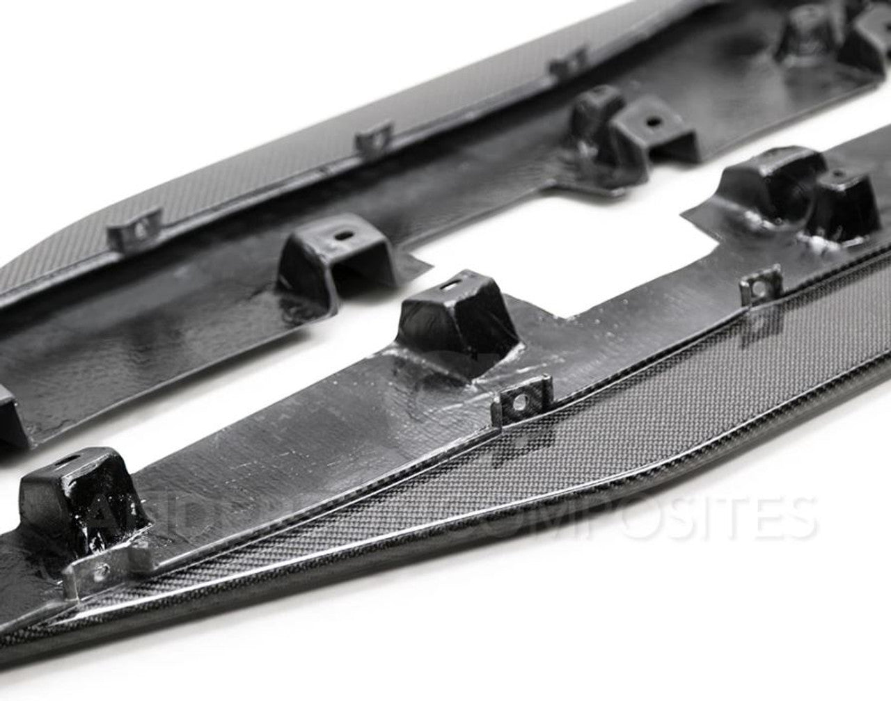 Anderson Composites Carbon Fiber Rocker Panel Splitter Extensions Pair (2020-2022 Shelby GT500) AC-SX20FDMU500