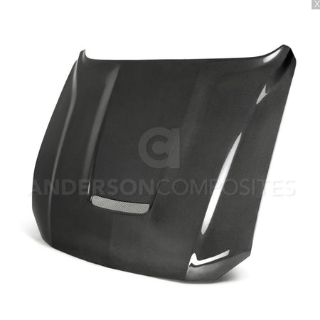 Anderson Composites Double Sided Type-GR Carbon Fiber Hood (2018-2023 Mustang) AC-HD18FDMU-GR-DS