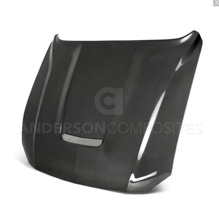 Anderson Composites Double Sided Type-GR Carbon Fiber Hood (2018-2023 Mustang) AC-HD18FDMU-GR-DS
