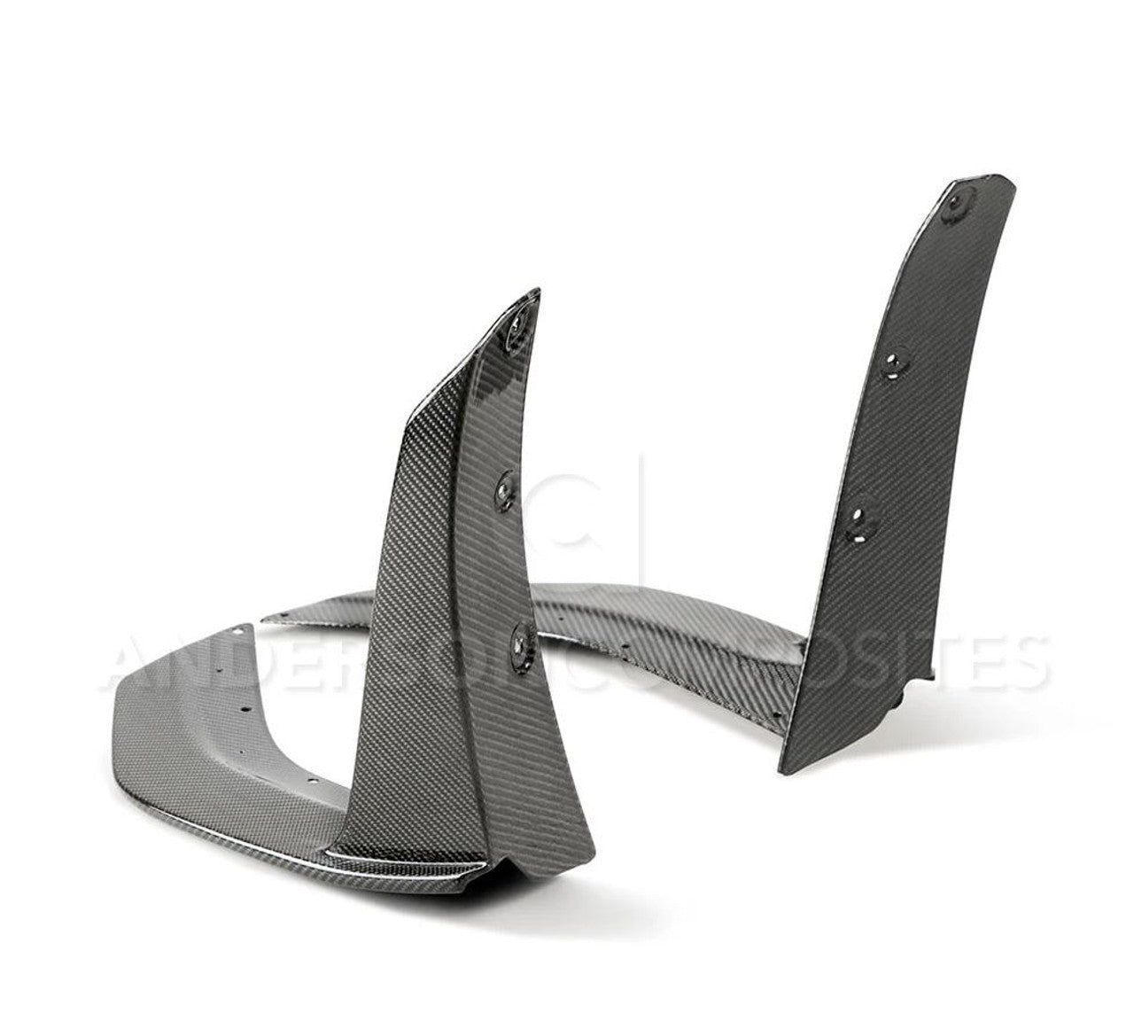 Anderson Composites Carbon Fiber Front Splitter Wickers (2020-2022 Shelby GT500) AC-FBC20FDMU500